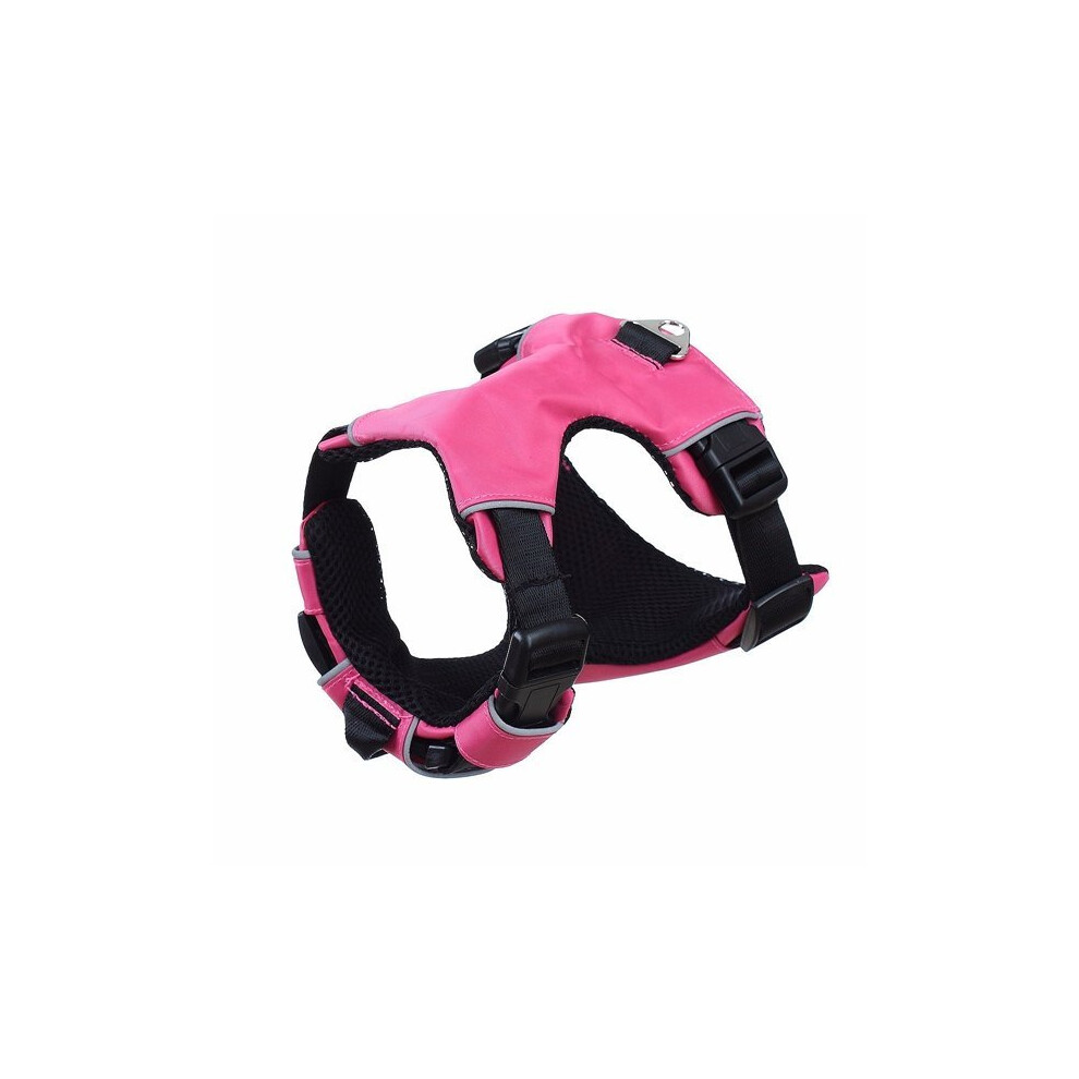 () Dog Reflective Nylon Puppy Cat Harness Vest Collar Safety Walking