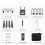 (Black, 4K Camera) WiFi FPV 4K Camera Drone Headless Mode Dual 9