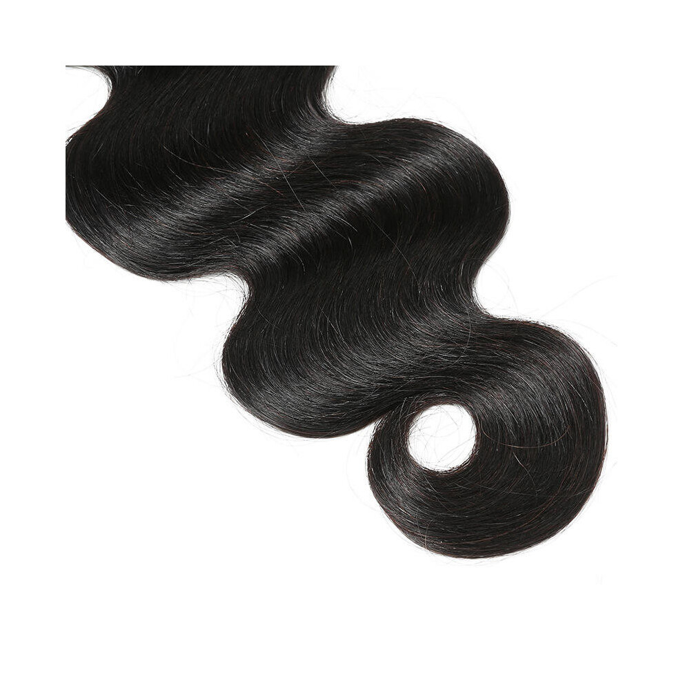 () Brazilian Body Wave 100% Virgin Human Hair Extensions Weave Natural Color