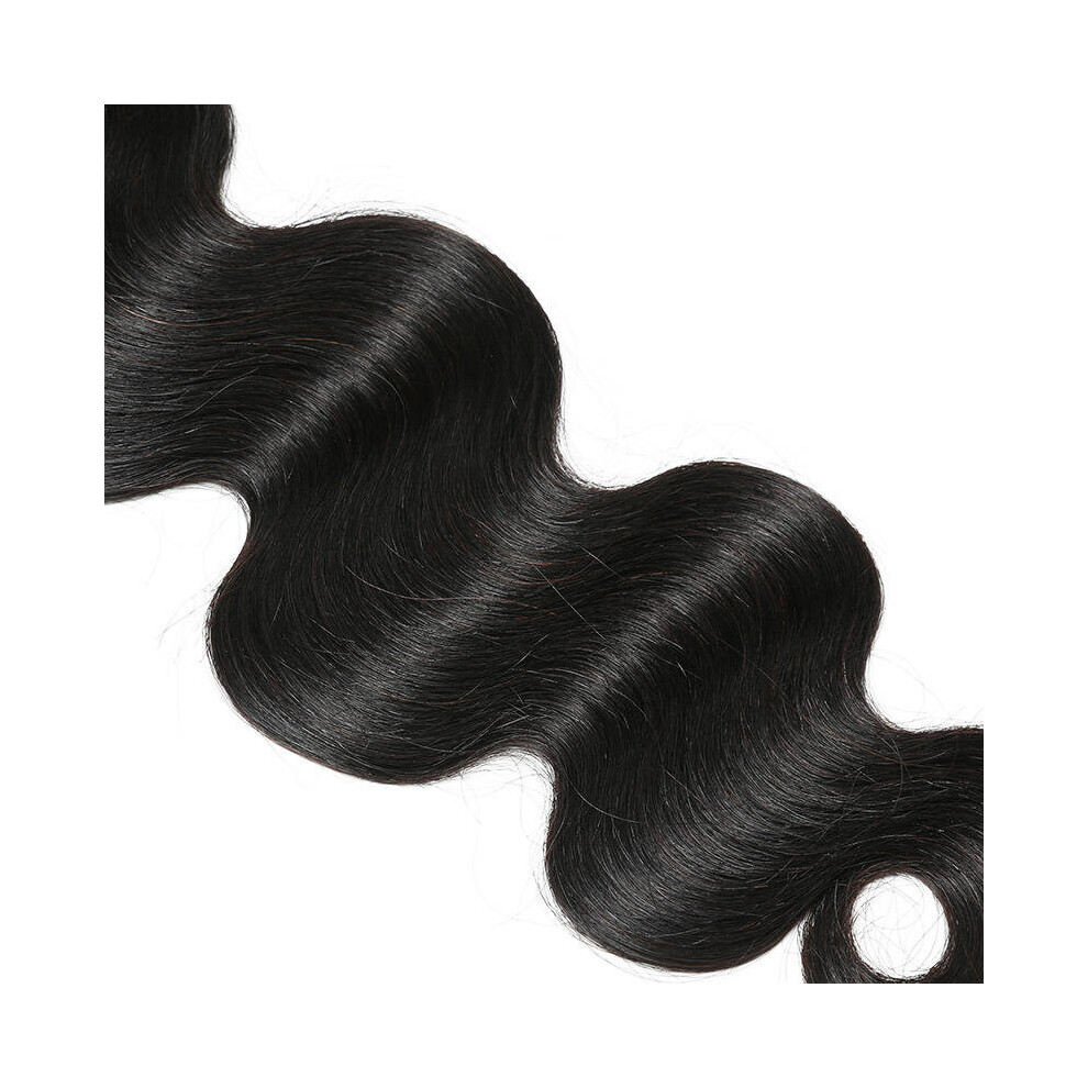 () Brazilian Body Wave 100% Virgin Human Hair Extensions Weave Natural Color