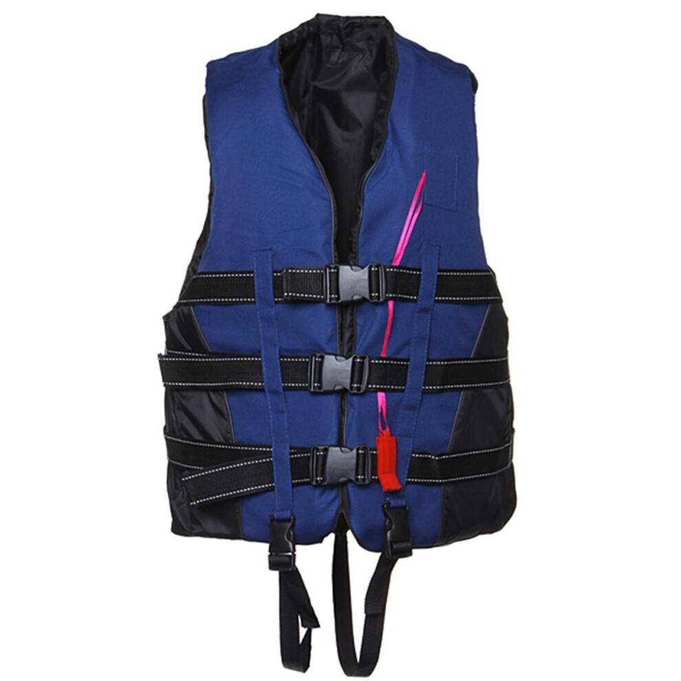 (Blue, 2XL) Adult Kids Life Jacket Kayak Ski Buoyancy Aid Vest Sailing Watersport