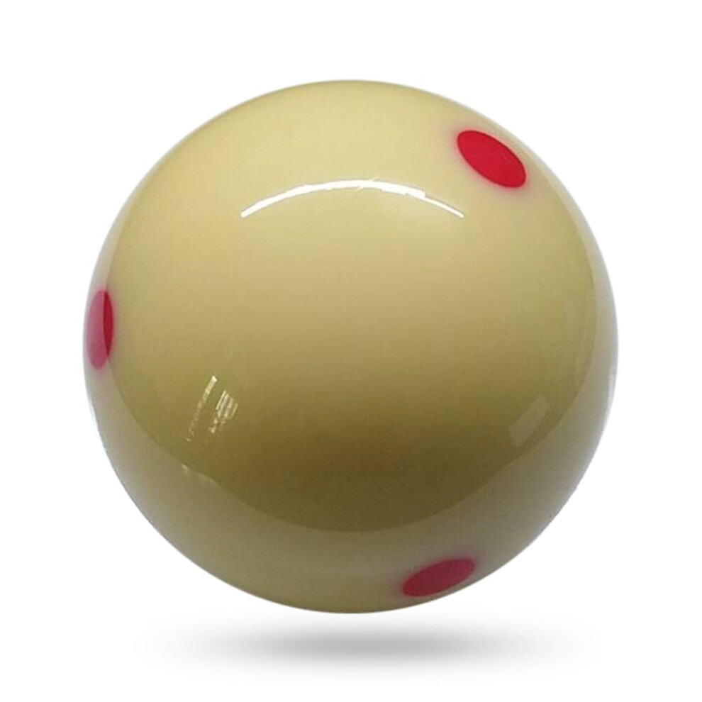 (Red) Cue Ball 57.2MM Billiard Pool Training White 1 PC