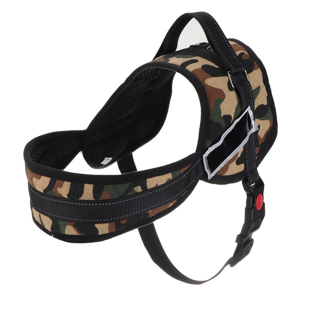 () Dog Harness No Pull Reflective Breathable With Name Outdoor Walking