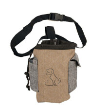 (Coffee) Hand Free Pet Training Pouch Reward Dog Food Bag