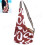 (L) Brown White Pattern Oxford Portableb Pet Single Shoulder Bag 3