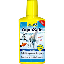 Tetra AquaSafe (quality water conditioner for fish-friendly and near-natural aquarium water, neutralizes harmful substances in tap water), various