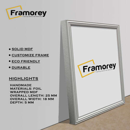 (40x60 CM) Silver Picture Frame / LW Style Wall Art Frame / Modern Photo Frames 1