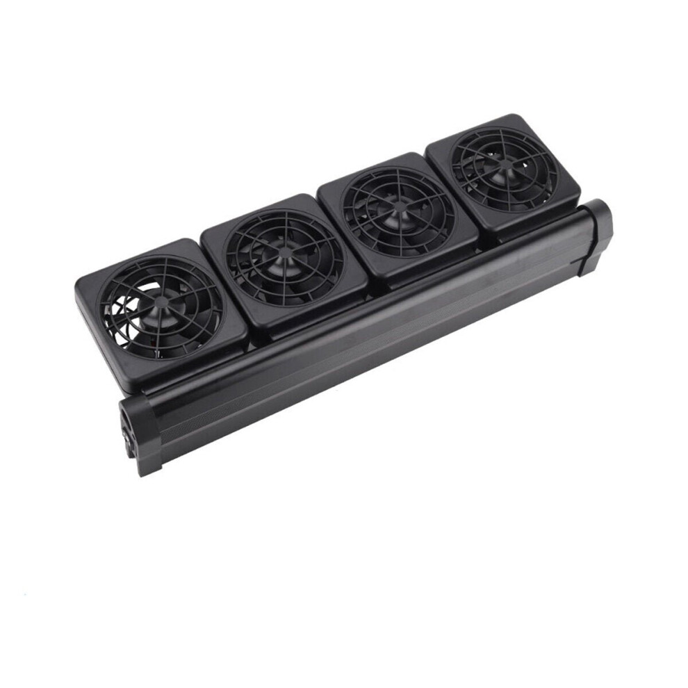 (US Plug, Type A) 4/5/6 Heads Aquarium Cooling Fan Water Fish Tank Cold Cool Wind Chiller