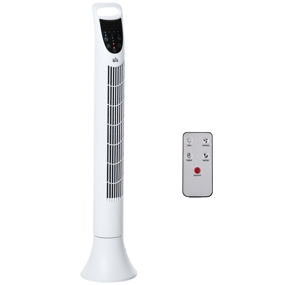 36'' Tower Fan 7.5h Timer 70 Degree Oscillation LED Panel Remote