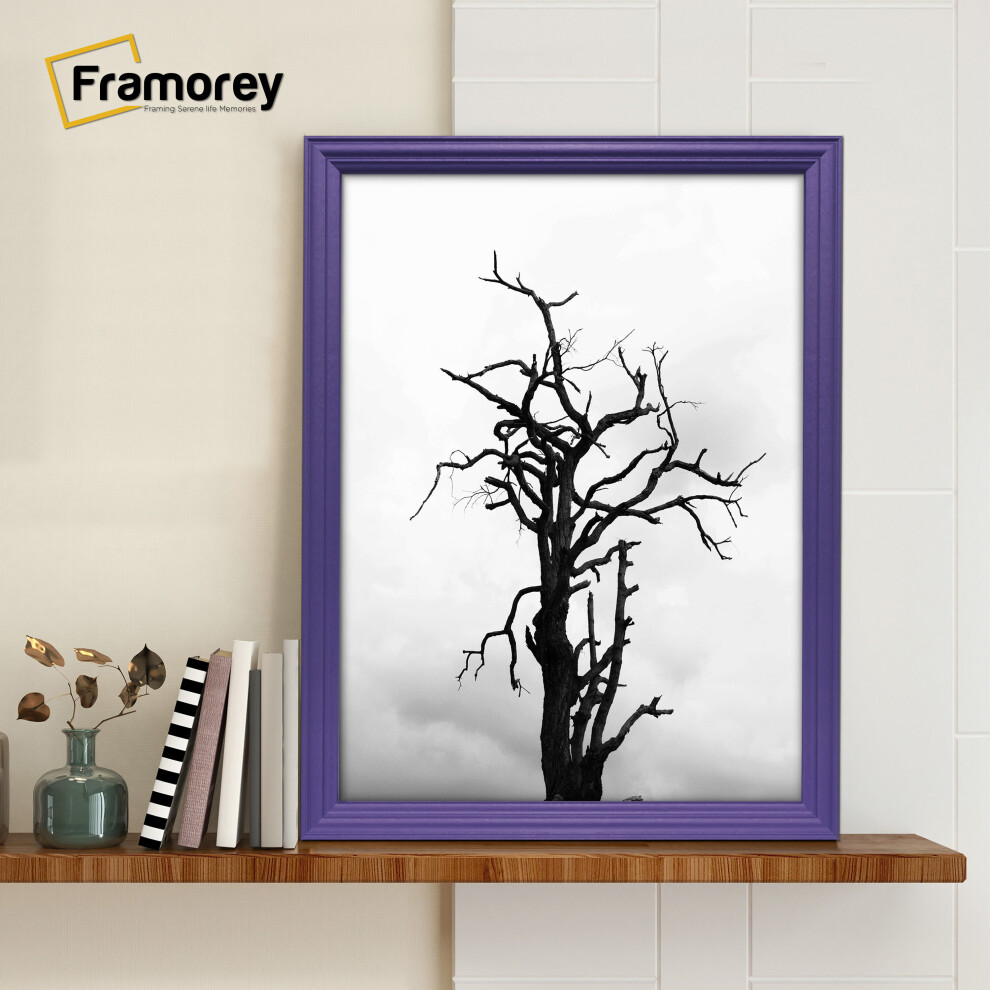 (12x10 Inch) Purple Picture Frame / LW Style Wall Art Frame / Modern Photo Frames