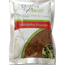 Davis Finest Manjistha Powder for Hair & Skin, Rubia Cordifolia Natural Red Hair Dye Colour Conditioner - Anti Ageing, Tightening, Rejuvenating