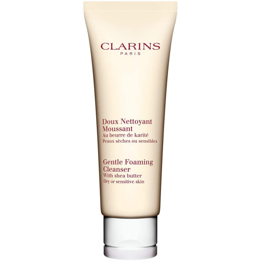 'Clarins' Gentle Foaming Cleanser with Shea Butter"Dry/Sensitive Skin" 125ml