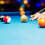 (Blue) Cue Ball 57.2MM Billiard Pool Training White 1 PC 6