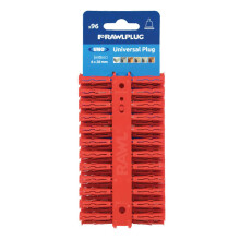 96 x Rawl Plugs Universal Uno Red 6 x 28mm Expansion Screw Fixings