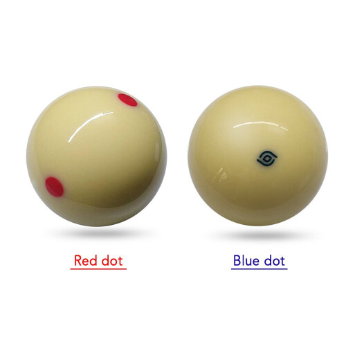 (Blue) Cue Ball 57.2MM Billiard Pool Training White 1 PC 2