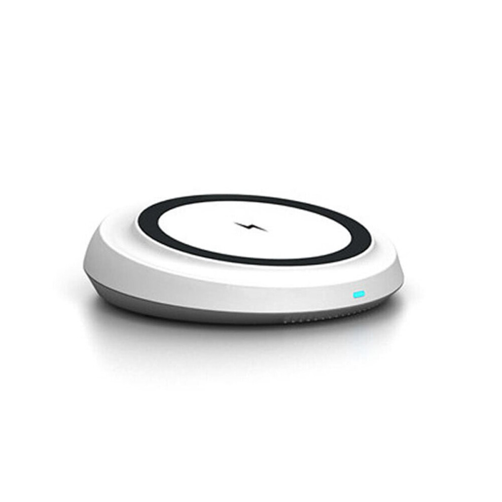 (White) Qi Wireless Charger Charging Pad Stand High Efficiency