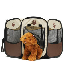 Pet Dog Cat Playpen Tent Portable Exercise Fence Kennel Cage Crate