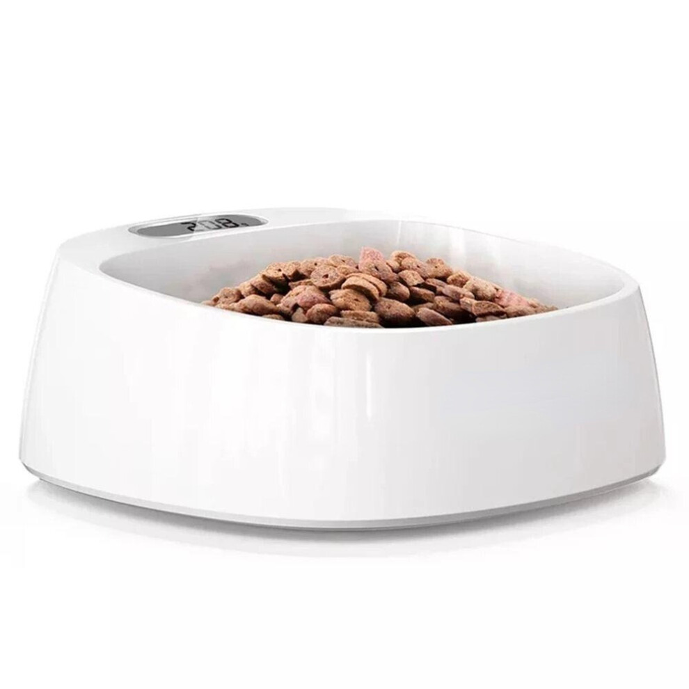 Pet Smart Bowl Food Container Digital Feeding Stand Weighing Feeder Drinking