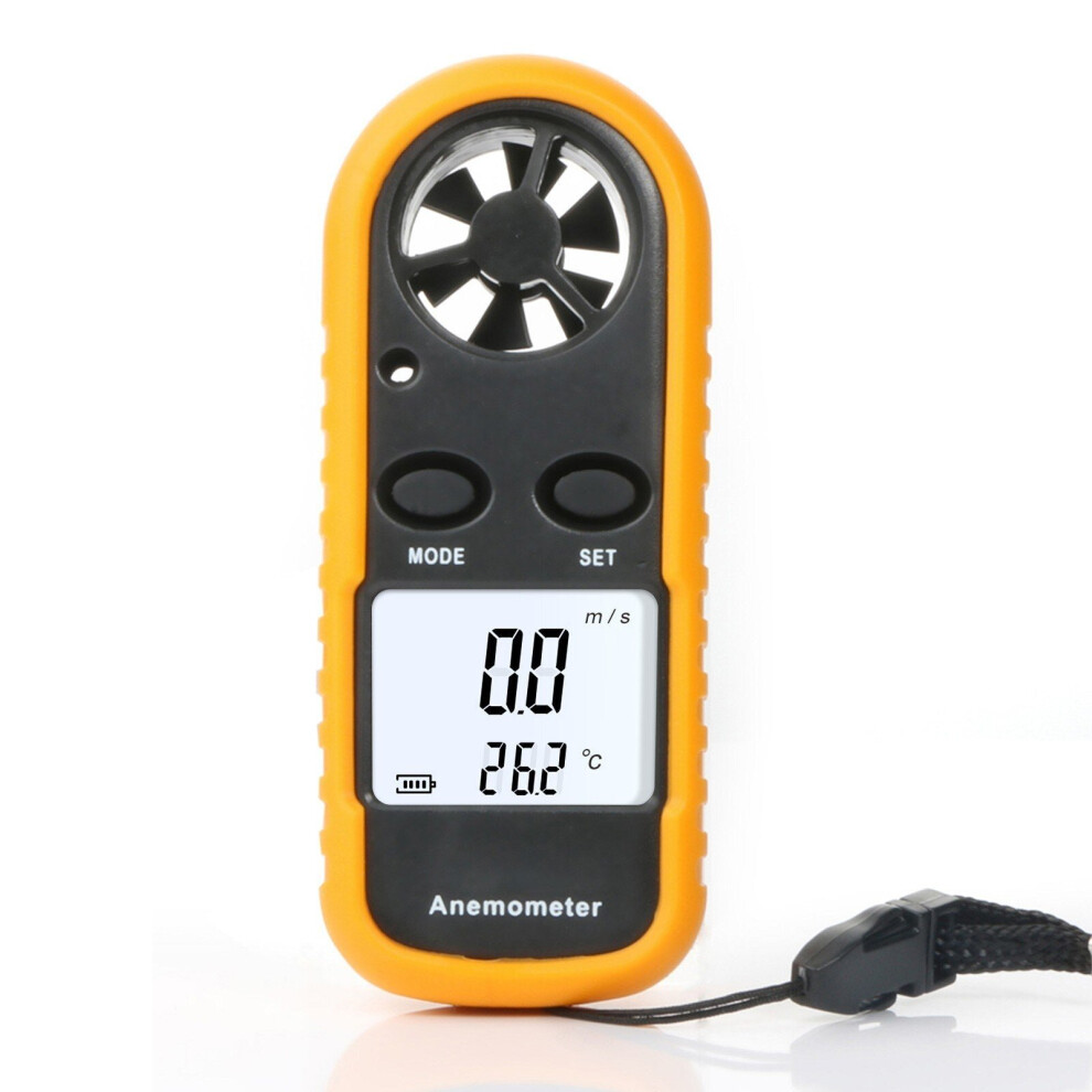 Handheld Wind Speed Meter Anemometer Portable Gauges Air Flow Thermometer