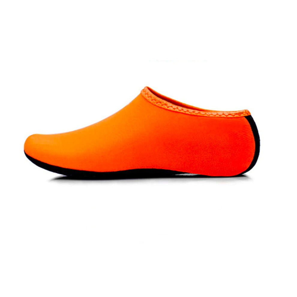 (Orange, UK 3.5-4) Unisex Quick-Dry Beach Shoes