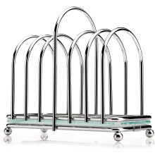 Toast Rack with Frosted Glass Base