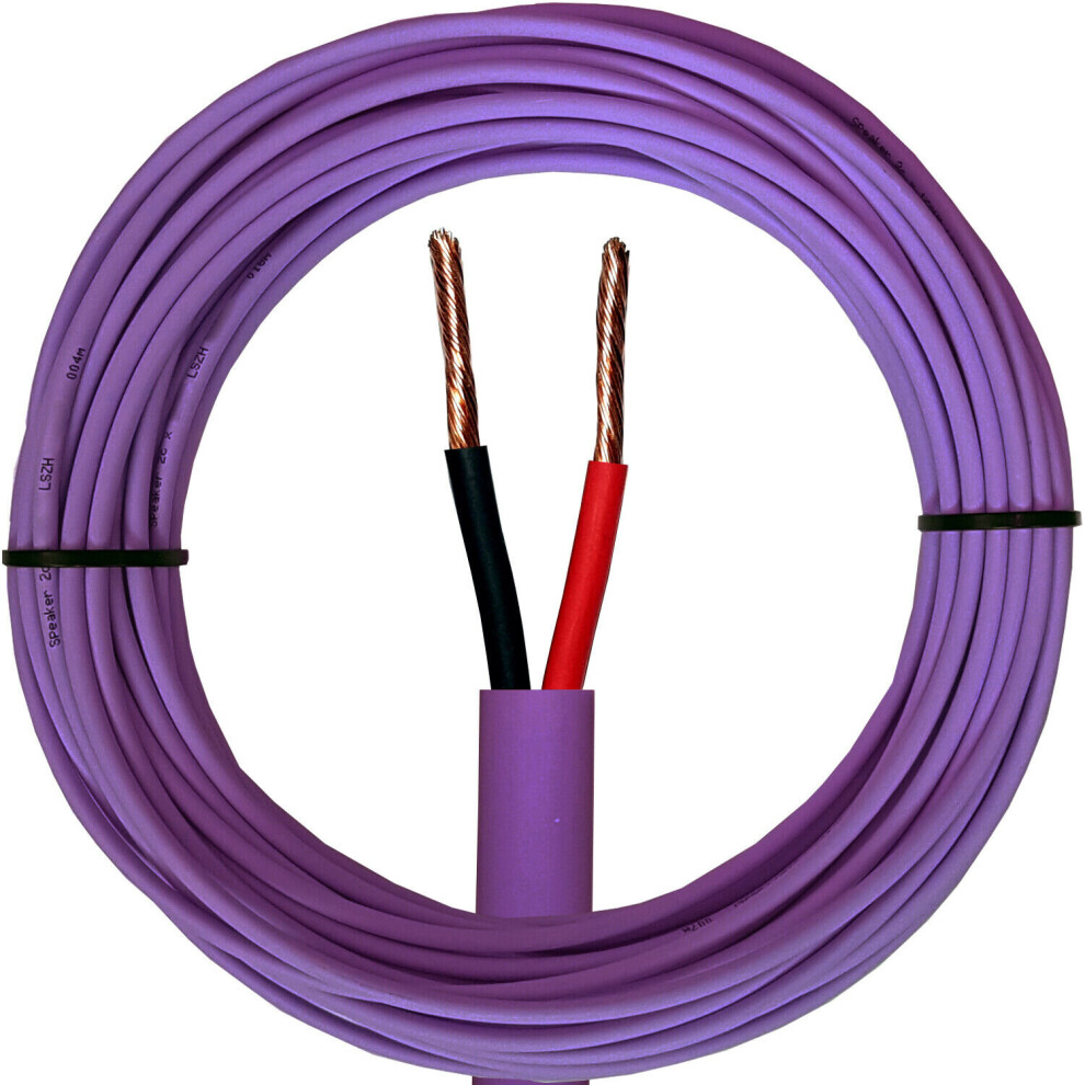 Loops 50M Low Smoke Speaker Cable - 18Awg 0.75Mm 6A - Cca Lszh 100V Double Insulated