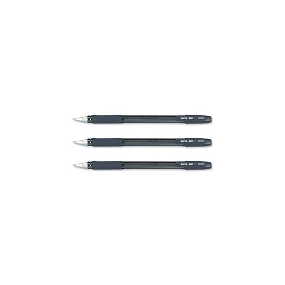 Pilot Bps - Gp Grip Ballpoint 1.2 Mm Tip (Pack Of 12) - Black