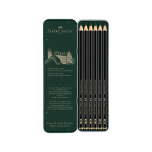 graphite pencils Pitt Mat Case 18 cm grey 6 pcs