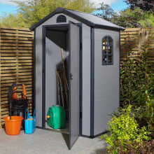 43 Airevale Plastic Apex Shed - Light Grey