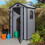 Rowlinson 43 Airevale Plastic Apex Shed - Light Grey 1