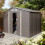 Rowlinson 86 Trentvale Metal Apex Shed - Light Grey 1