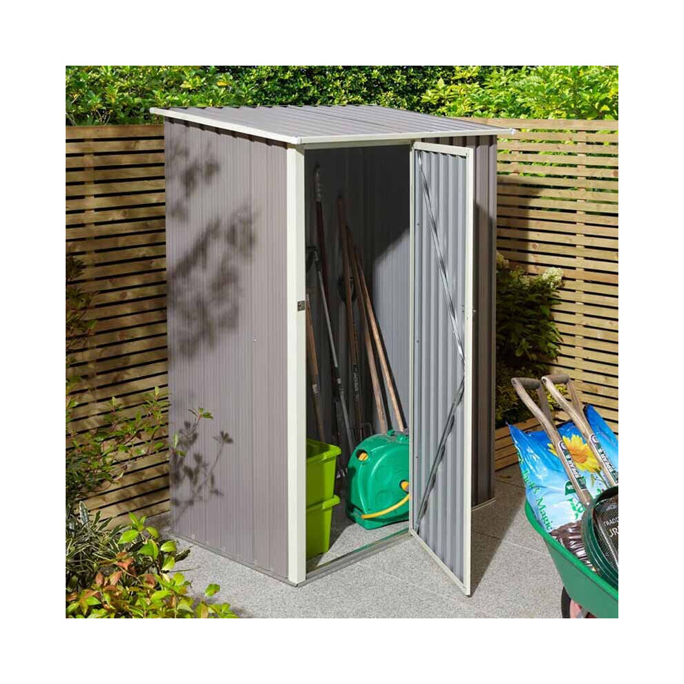 53 Trentvale Metal Pent Shed - Light Grey