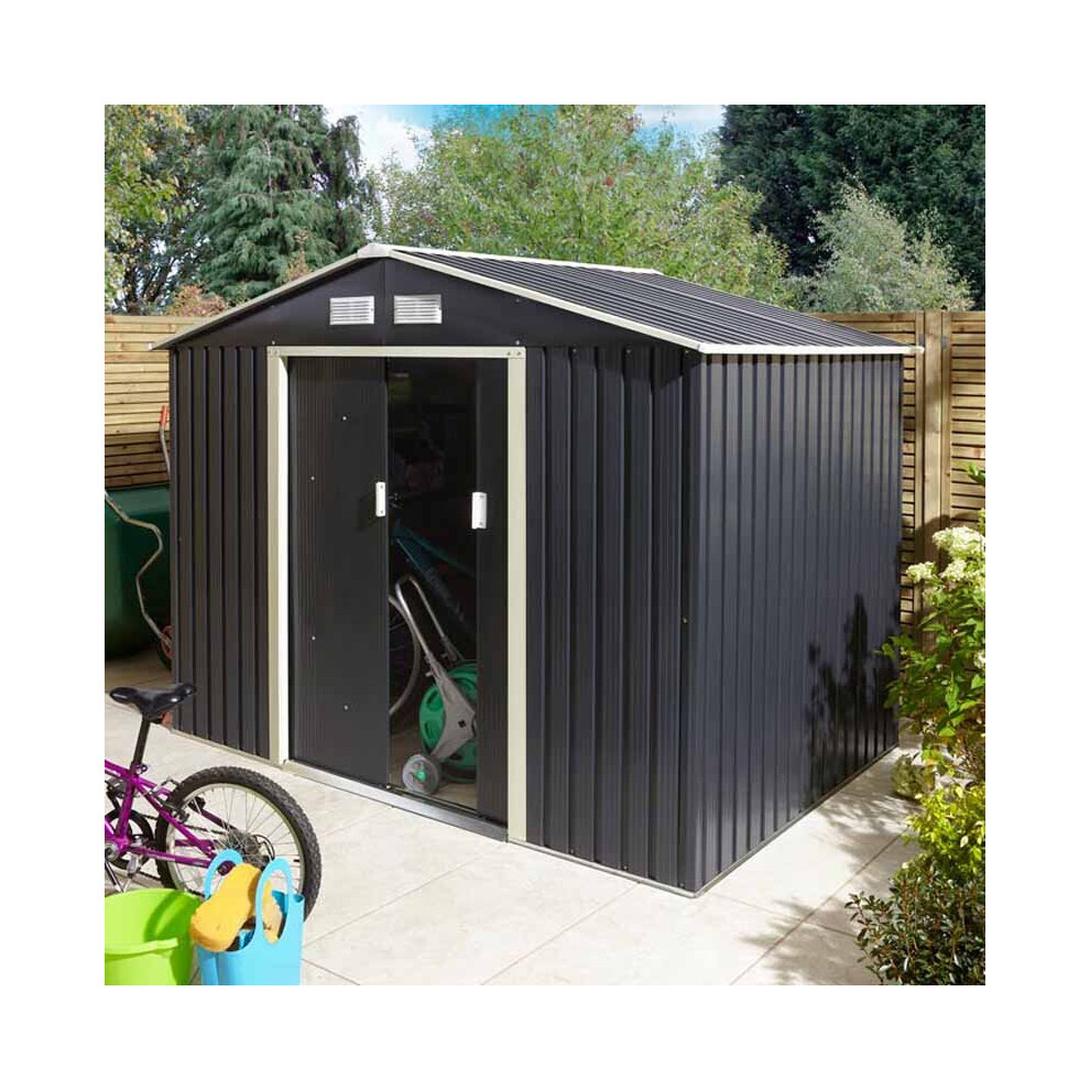 Rowlinson Trentvale 8X6 Metal Apex Shed - Image 7