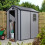 Rowlinson 46 Airevale Plastic Apex Shed - Light Grey 1