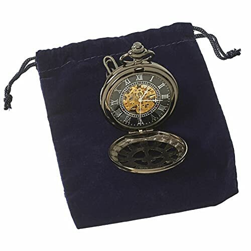 (Black) Pocket Mechanical Peaky Blinders Double Hunter 2