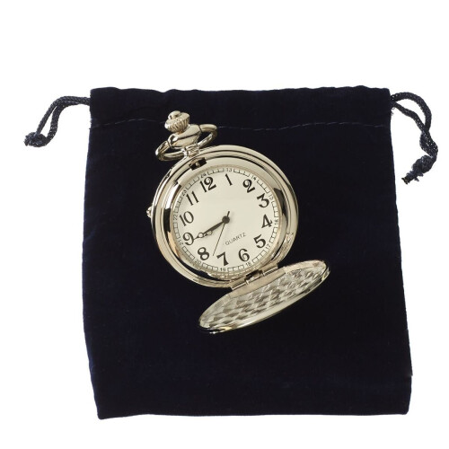 (Silver) Pocket Watch 1920's Peaky Blinders Chain Retro 2