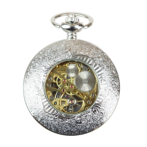 (Silver) Pocket Mechanical Peaky Blinders Double Hunter 2