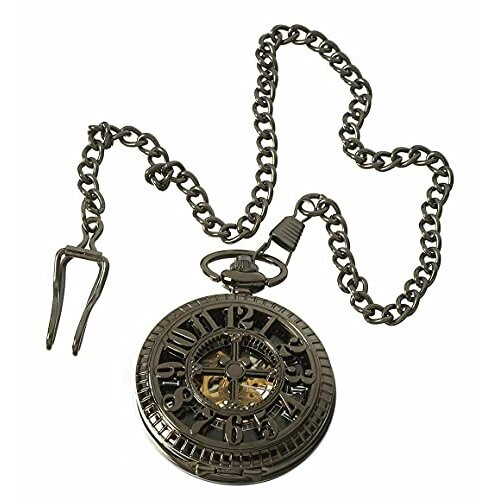 (Black) Pocket Mechanical Peaky Blinders Double Hunter