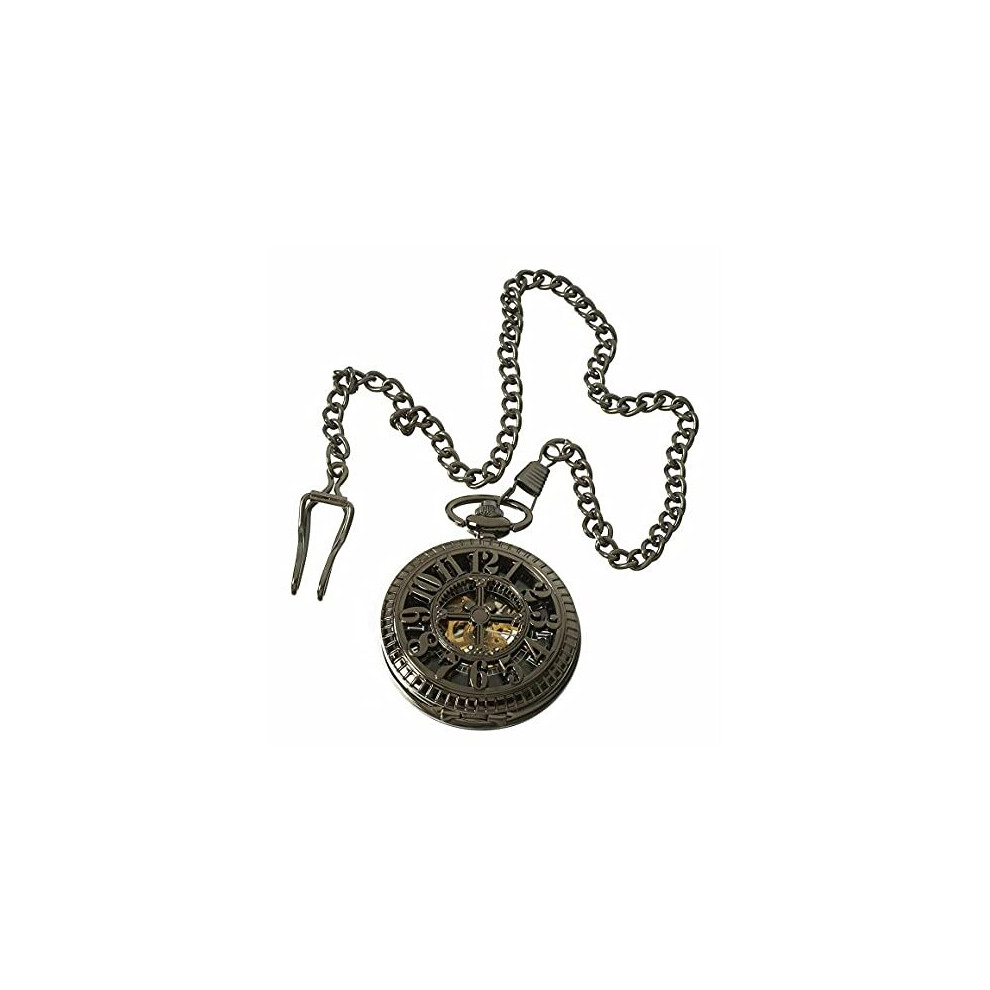 Automatic  Pocket Watch Mechanical Peaky Blinders Vintage Double Hunter