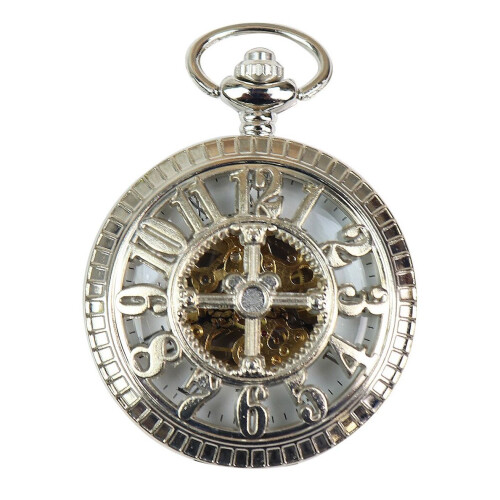 (Silver) Pocket Mechanical Peaky Blinders Double Hunter