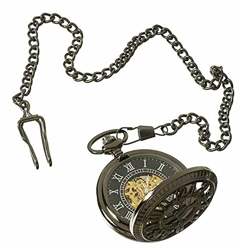 (Black) Pocket Mechanical Peaky Blinders Double Hunter 1
