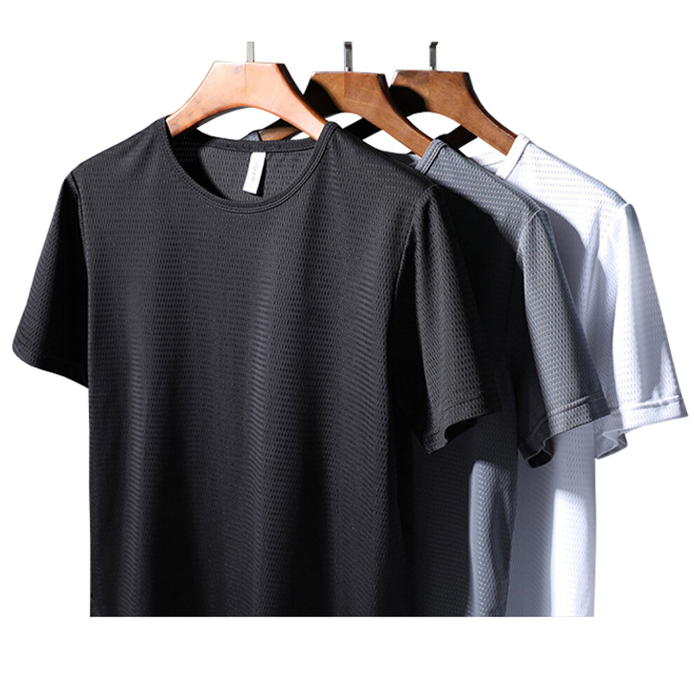 (All 3 colours, 2XL) Cool Quick-Dry Sports T-Shirt