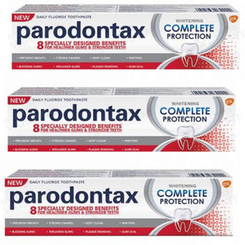 Parodontax Complete Protection Whitening Toothpaste 75 ml/Pack of 3/