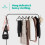 LIVIVO (BLACK ) Freestanding Clothes Rail with Shoe Rack & Hooks 8