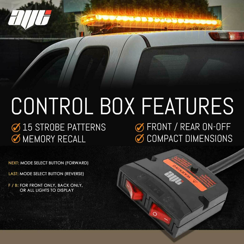 Luce Di Emergenza 12/24V Barra Luminosa LED Ambra Per Recupero - Foto 11