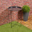 URBN Living (Black) Folding Metal Round Bistro Coffee Table Patio 1