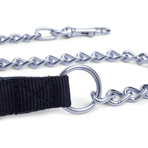 Petface Padded Nylon Chain Lead, Large, Black 2