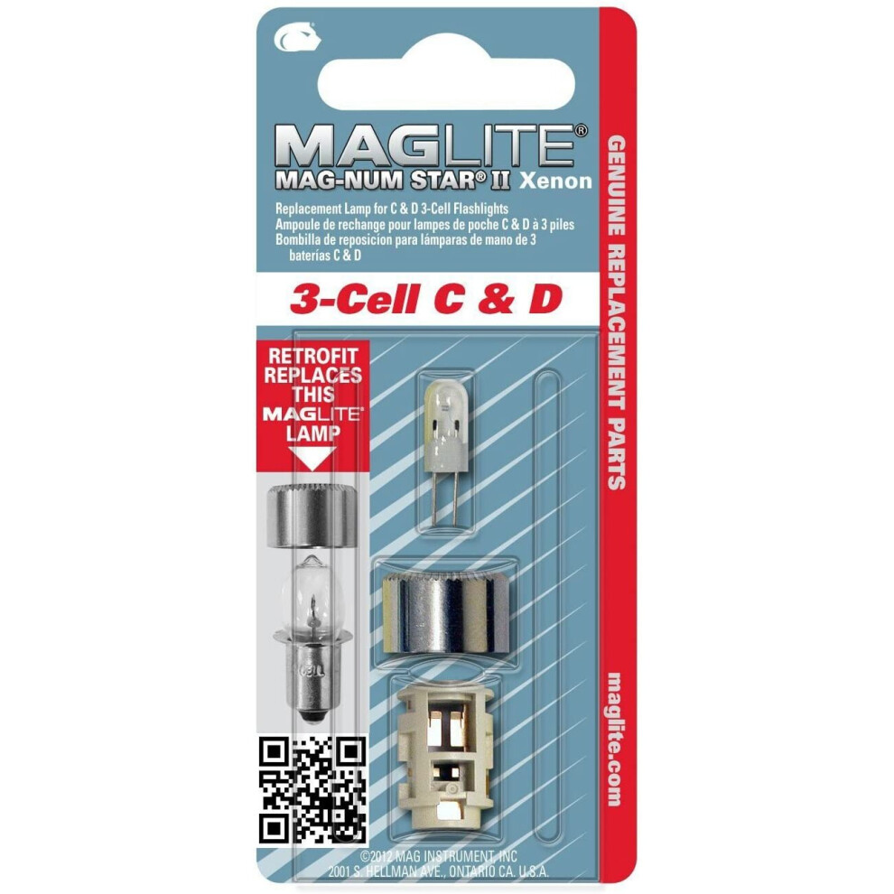 Maglite 3 Cell Magnum Star Xenon II Replacement Bulb