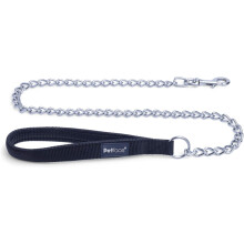 Petface Padded Nylon Chain Lead, Large, Black