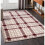 (Cream/Red, 80x150 cm (2'6''x5'0'')) Tartan Check Pattern Rug Hallway Runner 1